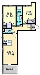間取図画像 2LDK
