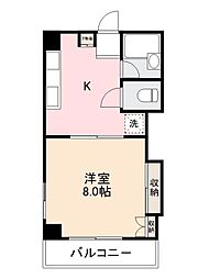 エーブル志度 1DKの間取図画像