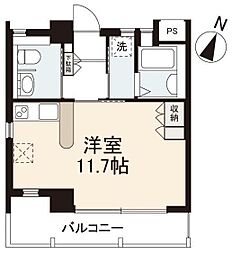フィールドオブソウル 1Kの間取図画像