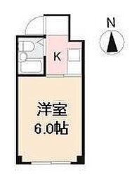 プレシャスタイムSuns 1Kの間取図画像