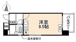 R-RESIDENCETAKAMATSU ワンルームの間取図画像