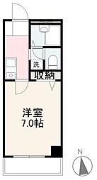 フォブールセレネ 1Kの間取図画像