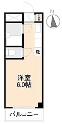 コーポ川添 ワンルームの間取図画像
