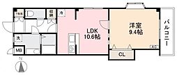 サウスプラザ六条 1LDKの間取図画像
