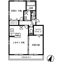 MINEPALACE2A 2LDKの間取図画像