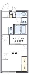 レオパレスメイプル5 1Kの間取図画像