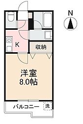 メゾンドハイツ・T 1Kの間取図画像