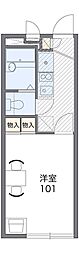 レオパレスサンポート 1Kの間取図画像