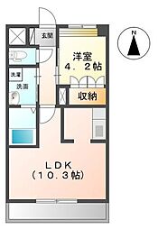 フェリーチェ 1LDKの間取図画像