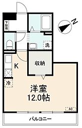 フォレストレガシー 1Kの間取図画像
