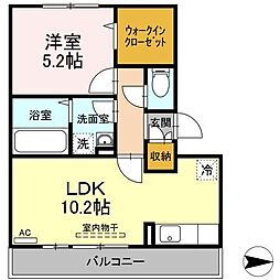 桜サライ 1LDKの間取図画像