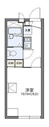 レオパレスサンポート 1Kの間取図画像