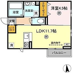 Nagomi 1LDKの間取図画像