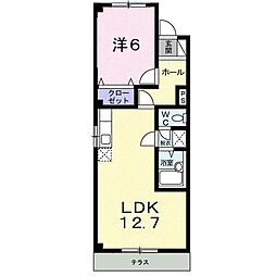 プチメゾン21 1LDKの間取図画像
