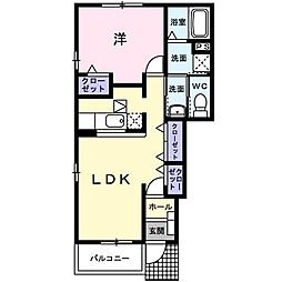 ベルリヴィエール 1LDKの間取図画像
