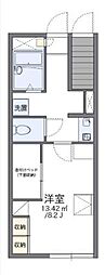 レオパレス四季 1Kの間取図画像