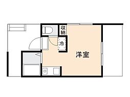 番町ロイヤルハイツ ワンルームの間取図画像