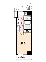 マリオン屋島東 1Kの間取図画像