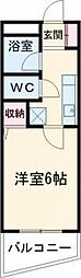 ファミール三本松 1Kの間取図画像