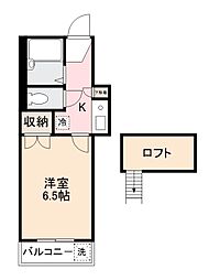 リッチモンド太田南 1Kの間取図画像