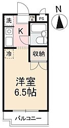 グランドハイツ 1Kの間取図画像