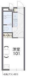 レオパレスK・K 1Kの間取図画像