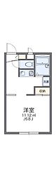 レオパレスプレミールレジデンスＭ 2階1Kの間取り