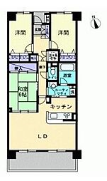 NCRe東山崎 3LDKの間取図画像
