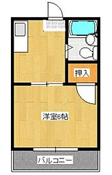 コート新北1 1Kの間取図画像