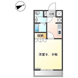 エスポアール 1Kの間取図画像