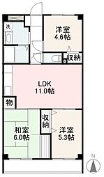グランドステイツ太田 3LDKの間取図画像