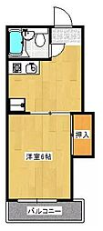 片原町駅北マンション 1Kの間取図画像