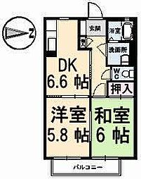 間取図画像 2DK