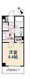 フィネス入谷 1Kの間取図画像