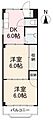 栗林パークマンション3階3.5万円