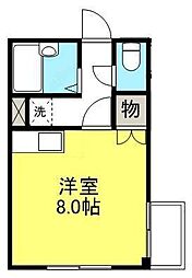 BEL藤塚 ワンルームの間取図画像