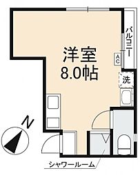 フォルテ1 ワンルームの間取図画像