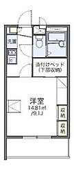 レオパレス川添 1Kの間取図画像