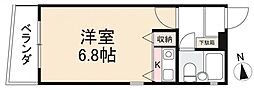 ローズガーデン ワンルームの間取図画像