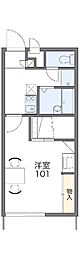 レオパレスコンフォール屋島 1Kの間取図画像