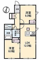 イル・ソーレ2 2LDKの間取図画像