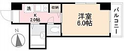 エトワール・レーベン 1Kの間取図画像