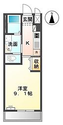 LOCOCO 1Kの間取図画像