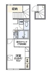 レオパレスサルウェイ三条 1Kの間取図画像