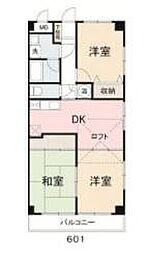 チェリータウン 3DKの間取図画像