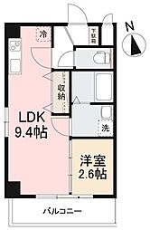 プレシャスタイム通町 1LDKの間取図画像