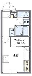 レオパレスステラ三條 1Kの間取図画像