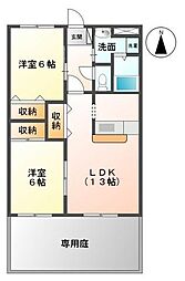 アクティブホーム8 2LDKの間取図画像