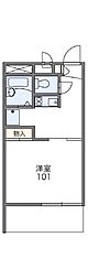 レオパレスサンメッセ 1Kの間取図画像