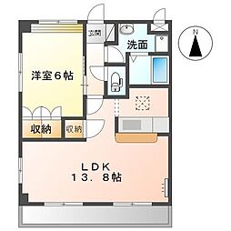 ラティール1 1LDKの間取図画像